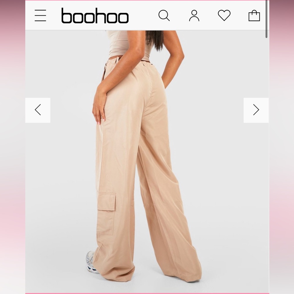BOOHOO cargo straight leg pants